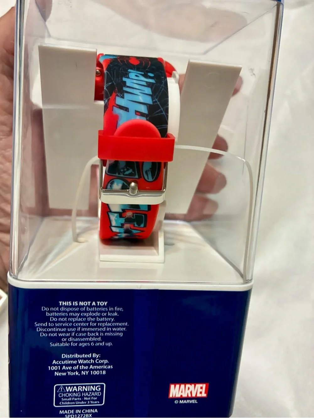 Spiderman Red Kids Touchscreen Smartwatch with Spider Graphics